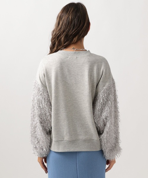 BAYFLOW(ベイフロー)の「フェザースリーブプルオーバー(スウェット・レディース・ブラック/グレー・FREE)」の16枚目の写真