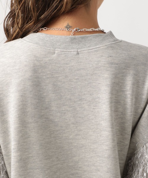 BAYFLOW(ベイフロー)の「フェザースリーブプルオーバー(スウェット・レディース・ブラック/グレー・FREE)」の17枚目の写真