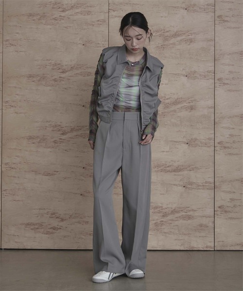 miette（ミエット）の「フロントギャザーバルーンベスト（ベスト・レディース・ブラック/オフホワイト/ライトグレー・M）」の15枚目の写真