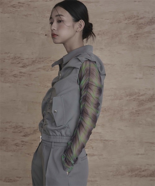 miette（ミエット）の「フロントギャザーバルーンベスト（ベスト・レディース・ブラック/オフホワイト/ライトグレー・M）」の13枚目の写真