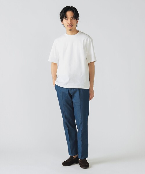 BEAMS HEART(ビームスハート)の「【速乾】ドレスポンチ クルーネック Tシャツ(Tシャツ/カットソー・メンズ・ベージュ/ネイビー/ホワイト/ブラック・MEDIUM/LARGE/X-LARGE/SMALL)」の6枚目の写真