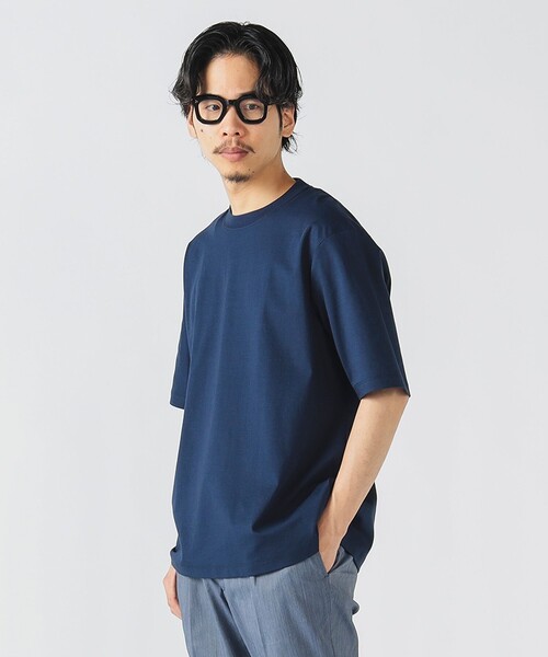 BEAMS HEART(ビームスハート)の「【速乾】ドレスポンチ クルーネック Tシャツ(Tシャツ/カットソー・メンズ・ベージュ/ネイビー/ホワイト/ブラック・MEDIUM/LARGE/X-LARGE/SMALL)」の18枚目の写真