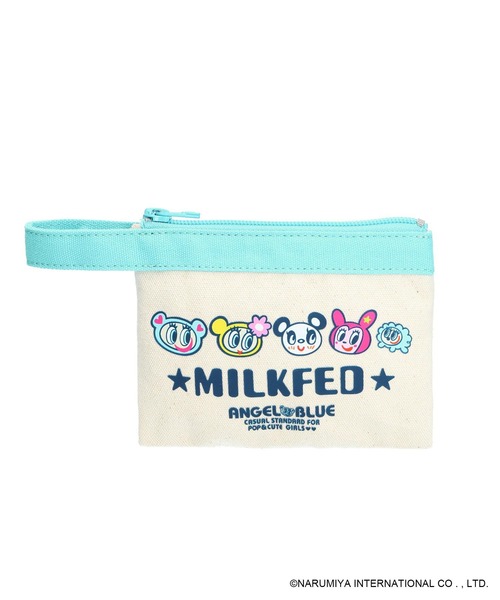 MILKFED.（ミルクフェド）の「MILKFED. × ANGEL BLUE FLAT POUCH（ポーチ・レディース・ホワイト・ONE SIZE）」の10枚目の写真