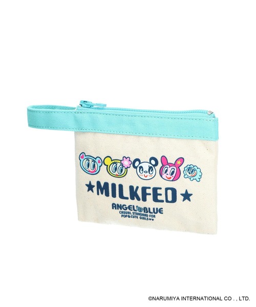 MILKFED.（ミルクフェド）の「MILKFED. × ANGEL BLUE FLAT POUCH（ポーチ・レディース・ホワイト・ONE SIZE）」の9枚目の写真