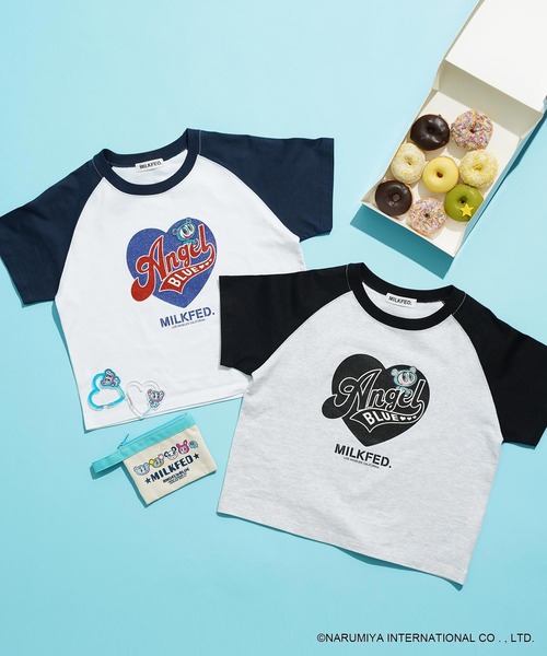 MILKFED.（ミルクフェド）の「MILKFED. × ANGEL BLUE FLAT POUCH（ポーチ・レディース・ホワイト・ONE SIZE）」の3枚目の写真