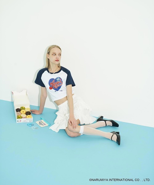 MILKFED.（ミルクフェド）の「MILKFED. × ANGEL BLUE FLAT POUCH（ポーチ・レディース・ホワイト・ONE SIZE）」の8枚目の写真