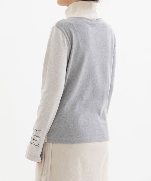 nop de nod(ノップドゥノッド)の「フライスmiscタートルプルオーバー(Tシャツ/カットソー・レディース・キナリ/ネイビー・M)」の15枚目の写真