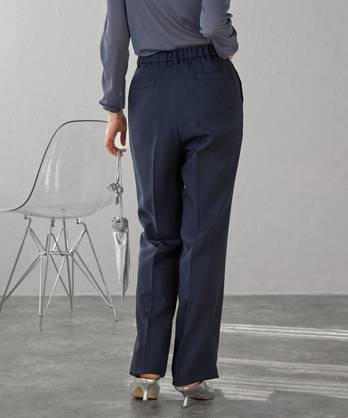 etre pret(エトレプレ)の「洗える!選べる7色9サイズ ノータックストレートパンツ ※セットアップ可(スーツパンツ・レディース・グレー系/ブラウン系/ネイビー系/グレー/ブラウン/ネイビー/ブラック・11号/9号/5号/7号/13号/15号/17号/19号/21号)」の22枚目の写真