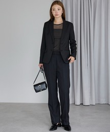 etre pret（エトレプレ）の「洗える！選べる7色9サイズ ノータックストレートパンツ　※セットアップ可（スーツパンツ）」