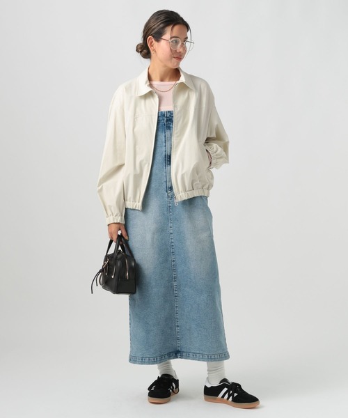 BAYFLOW（ベイフロー）の「[軽量!!シワになりにくい]Ｗジップギャザーブルゾン（ブルゾン・レディース・アイボリー/ブラック・SMALL/MEDIUM）」の13枚目の写真