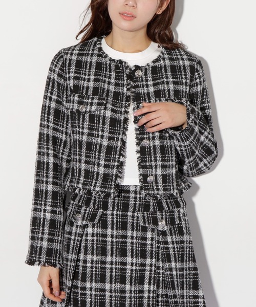 未使用タグ付 JILL STUART ジルスチュアート ジャケット ツイード ファンシーツイードジャケット | JILL by JILL STUART（ジル