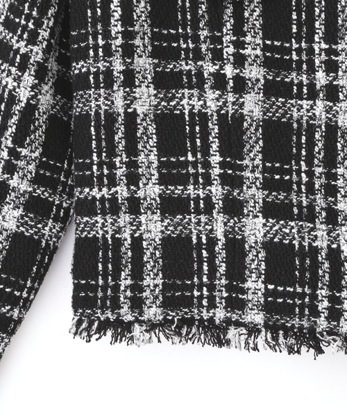 JILL by JILL STUART(ジルバイジルスチュアート)の「ファンシーツイードジャケット(テーラードジャケット・レディース・ホワイト/ブラック・SMALL/MEDIUM)」の10枚目の写真