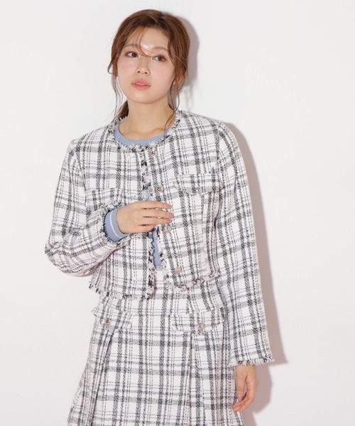 JILL STUART ツイード　ジャケット JILL by STUART ジャケット テーラードジャケット ラメツイード