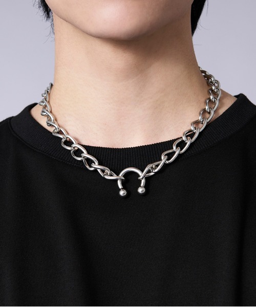 Ellno Loset（エルノロゼット）の「フックチェーンネックレス（ネックレス・メンズ・シルバー・FREE）」の4枚目の写真