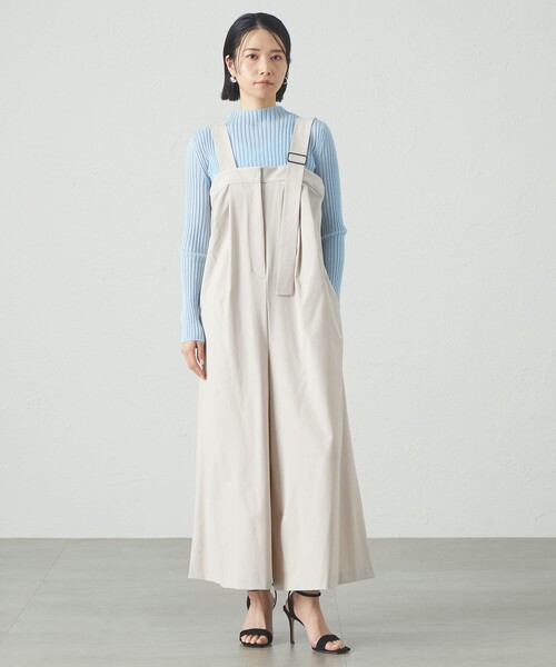 CAST:(キャストコロン)の「【イチオシ/機能性素材】サロペットパンツ(ワンピース・レディース・ブラック/グリーン・M/S)」の6枚目の写真