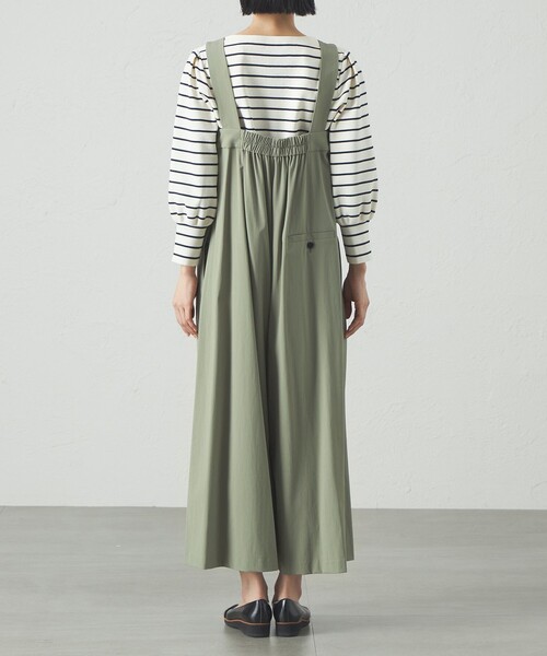 CAST:(キャストコロン)の「【イチオシ/機能性素材】サロペットパンツ(ワンピース・レディース・ブラック/グリーン・M/S)」の10枚目の写真