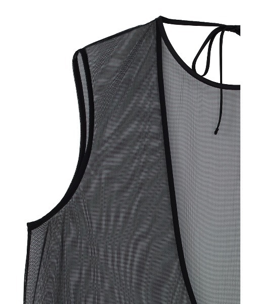 アメリヴィンテージ　BLACK TULLE RAFFLE CAMI TOP セール】BLACK TULLE RAFFLE CAMI TOP（その他トップス）｜Ameri