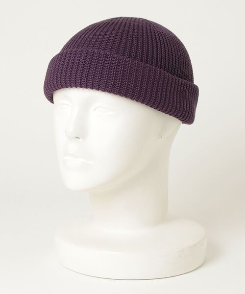RACAL（ラカル）の「Racal / ラカル RACAL SK8 Knit Cap 956 ロールニットキャップ（ニットキャップ/ビーニー・メンズ・モスグリーン/ブラック/パープル/イエロー・F）」の4枚目の写真