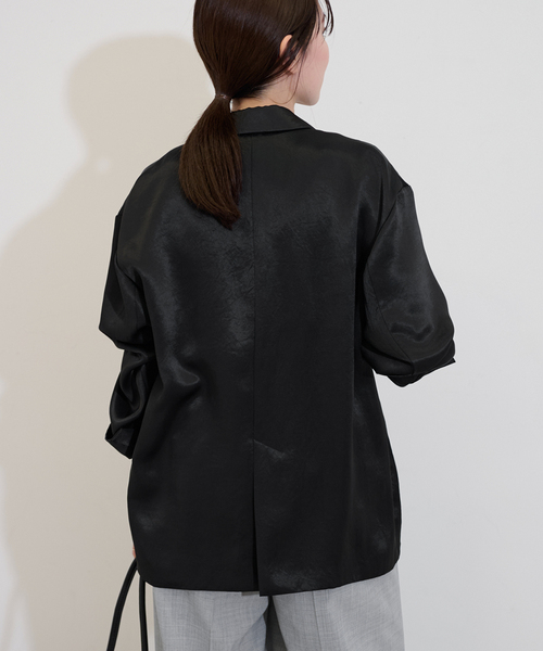 FRAMeWORK(フレームワーク)の「サテンジャケット(テーラードジャケット・レディース・ブラック・FREE)」の14枚目の写真