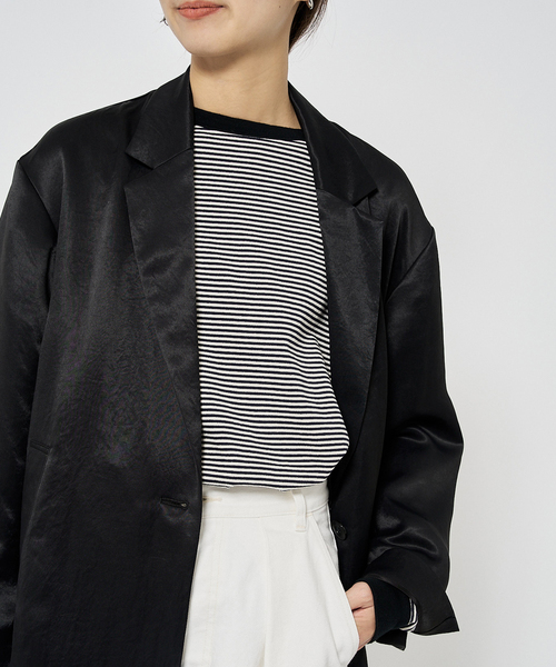 FRAMeWORK(フレームワーク)の「サテンジャケット(テーラードジャケット・レディース・ブラック・FREE)」の18枚目の写真