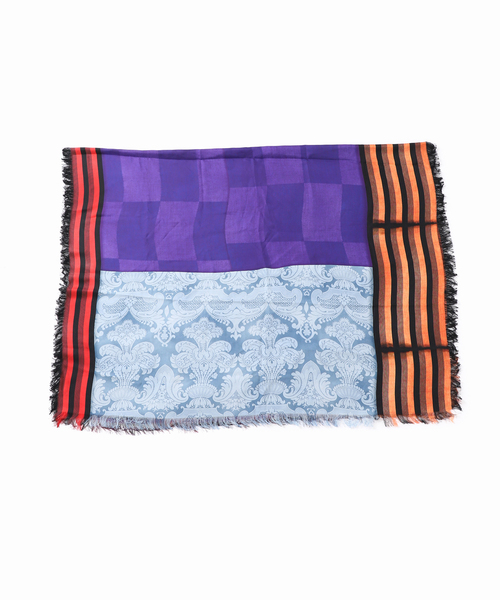 Pierre-Louis Mascia（ピエール・ルイ・マシア）の「PIERRE LOUIS MASCIA （ピエールルイマーシャ）Stole 135x195cm 514324/101（ストール/ショール・レディース・ブルー・FREE）」の8枚目の写真