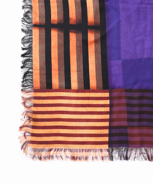 Pierre-Louis Mascia（ピエール・ルイ・マシア）の「PIERRE LOUIS MASCIA （ピエールルイマーシャ）Stole 135x195cm 514324/101（ストール/ショール・レディース・ブルー・FREE）」の10枚目の写真