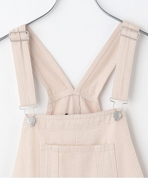 by LOVEiT（バイラビット）の「ダメージルーズオーバーオール（つなぎ/オールインワン・キッズ・ピンク/オフホワイト/サックスブルー・140cm/130cm/120cm/160cm/150cm）」の5枚目の写真