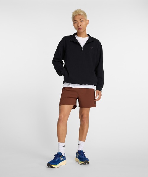 NEW BALANCE（ニューバランス）の「Athletics フリースクオータージップトップ（その他トップス・メンズ・ブラック/ヘザーグレー・SMALL/MEDIUM/LARGE/X-LARGE/XX-LARGE）」の16枚目の写真