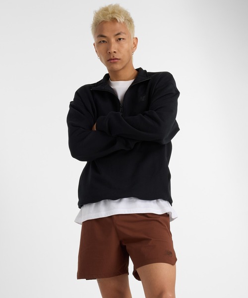 NEW BALANCE（ニューバランス）の「Athletics フリースクオータージップトップ（その他トップス・メンズ・ブラック/ヘザーグレー・SMALL/MEDIUM/LARGE/X-LARGE/XX-LARGE）」の15枚目の写真