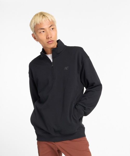 NEW BALANCE（ニューバランス）の「Athletics フリースクオータージップトップ（その他トップス・メンズ・ブラック/ヘザーグレー・SMALL/MEDIUM/LARGE/X-LARGE/XX-LARGE）」の13枚目の写真