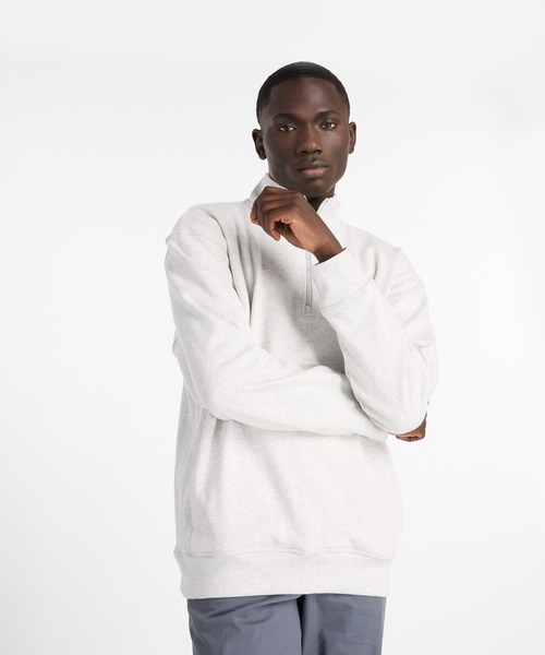 NEW BALANCE（ニューバランス）の「Athletics フリースクオータージップトップ（その他トップス・メンズ・ブラック/ヘザーグレー・SMALL/MEDIUM/LARGE/X-LARGE/XX-LARGE）」の4枚目の写真