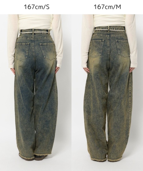 3.3 Field Trip (3.3フィールドトリップ)の「3.3 Field Trip/ロープツキデニムパンツ(デニムパンツ・レディース・ブラック/ブルー・MEDIUM/SMALL)」の21枚目の写真