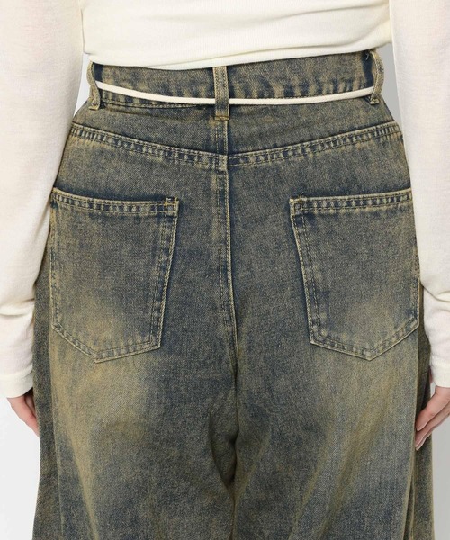 3.3 Field Trip (3.3フィールドトリップ)の「3.3 Field Trip/ロープツキデニムパンツ(デニムパンツ・レディース・ブラック/ブルー・MEDIUM/SMALL)」の17枚目の写真