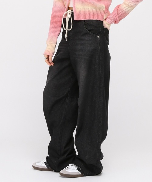 3.3 Field Trip (3.3フィールドトリップ)の「3.3 Field Trip/ロープツキデニムパンツ(デニムパンツ・レディース・ブラック/ブルー・MEDIUM/SMALL)」の7枚目の写真