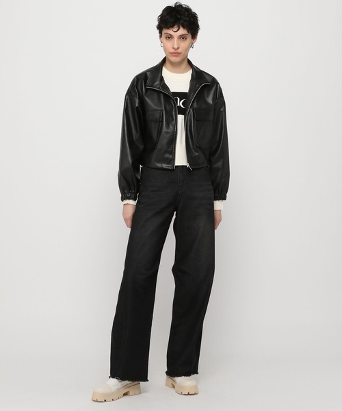 3.3 Field Trip (3.3フィールドトリップ)の「3.3 Field Trip/ロープツキデニムパンツ(デニムパンツ・レディース・ブラック/ブルー・MEDIUM/SMALL)」の6枚目の写真