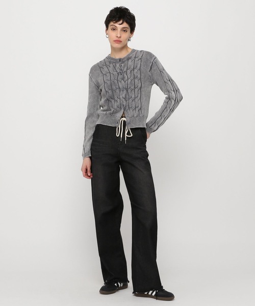 3.3 Field Trip (3.3フィールドトリップ)の「3.3 Field Trip/ロープツキデニムパンツ(デニムパンツ・レディース・ブラック/ブルー・MEDIUM/SMALL)」の5枚目の写真