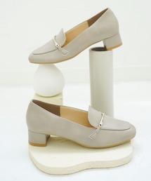 晴雨兼用 華奢ビット シンプル ローファー パンプス【日本製】