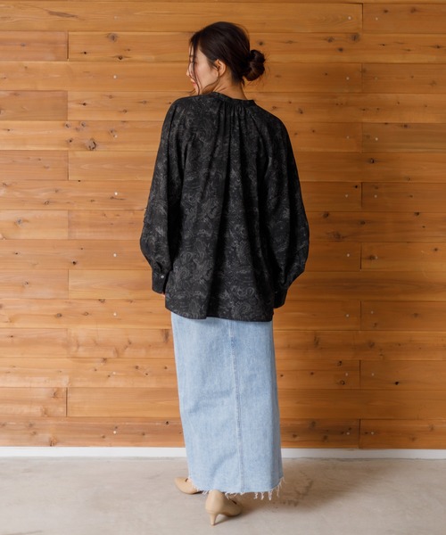 for BAYFLOW ペイズリーブラウス