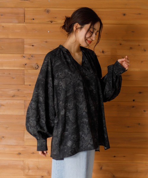 for BAYFLOW ペイズリーブラウス