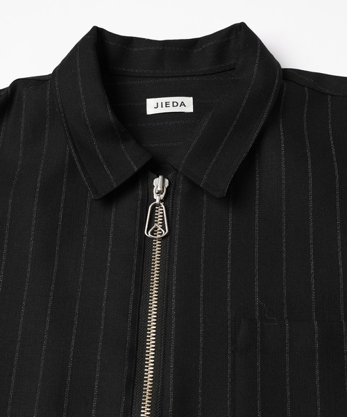 JIEDA(ジエダ)の「WOOL STRIPE ZIP SHIRT(シャツ/ブラウス・メンズ・ブラック/グレー・1/2)」の14枚目の写真