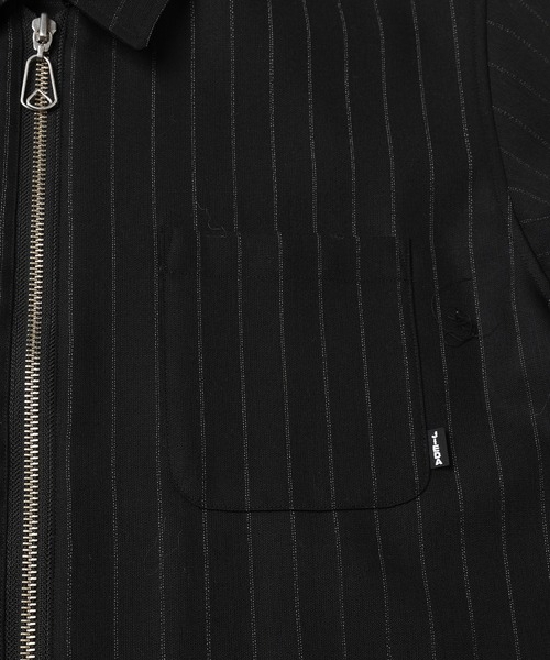 JIEDA(ジエダ)の「WOOL STRIPE ZIP SHIRT(シャツ/ブラウス・メンズ・ブラック/グレー・1/2)」の15枚目の写真