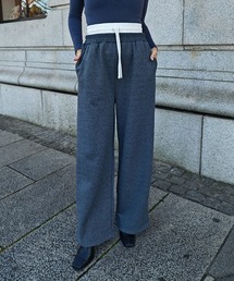レイヤードワイドパンツ