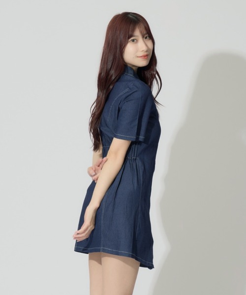 Denim Mini Dress デニムミニワンピース MAISON SPECIAL(メゾンスペシャル)｜Denim Mini Dress