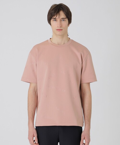 BLACK LABEL CRESTBRIDGE（ブラックレーベル・クレストブリッジ）の「【BLACK lab.】エンボスロゴTシャツ（Tシャツ/カットソー・メンズ・ピンク系その他2/グレー系その他/ブラック/オフホワイト・M/L/XL）」の4枚目の写真