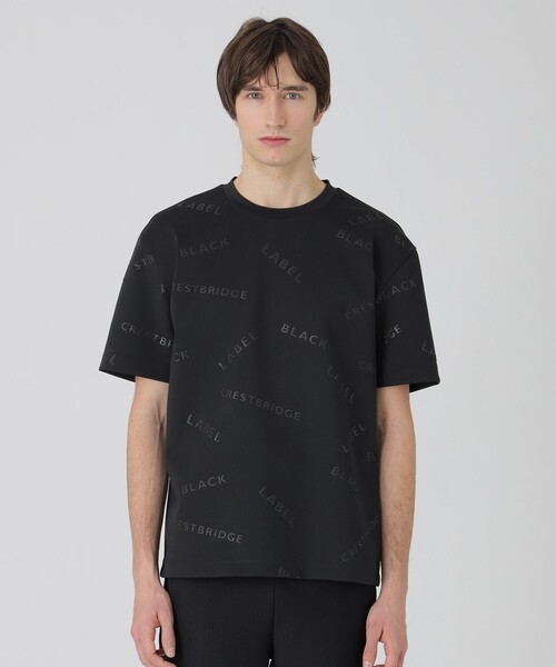 新品 ブラックレーベルクレストブリッジ Tシャツ カットソー エンボス トップス BLACK lab．】エンボスロゴカットソー