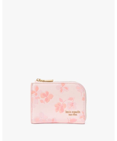 kate spade / スプリング パンジー ジップ カード ケース セール】デヴィン スプリング パンジー ジップ カード ケース