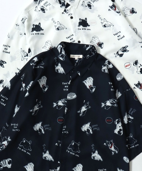 セール】Animal Allover Shirts/接触冷感 イージーケア オーバー