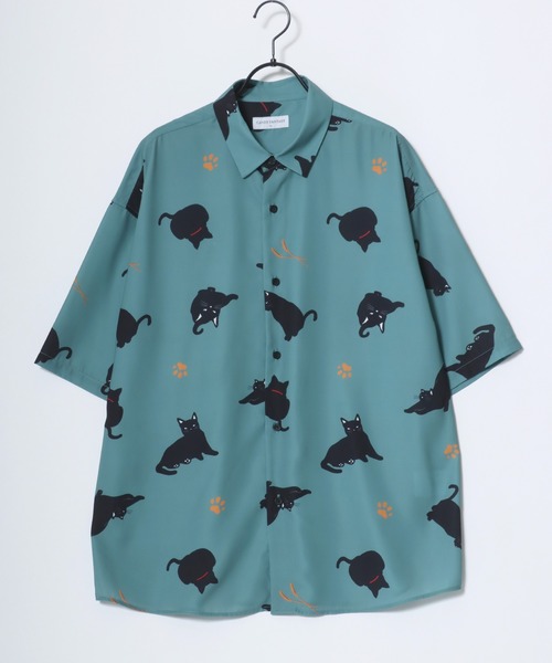 セール】Animal Allover Shirts/接触冷感 イージーケア オーバー