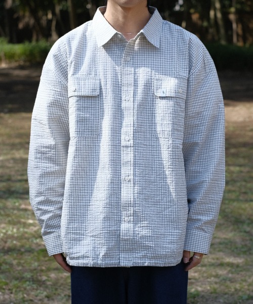 BROKEN BASE（ブロークンベース）の「ドローコードチェックシャツ（シャツ/ブラウス・メンズ・オフホワイト/ブラック系/アイボリー・SMALL/MEDIUM/LARGE）」の22枚目の写真