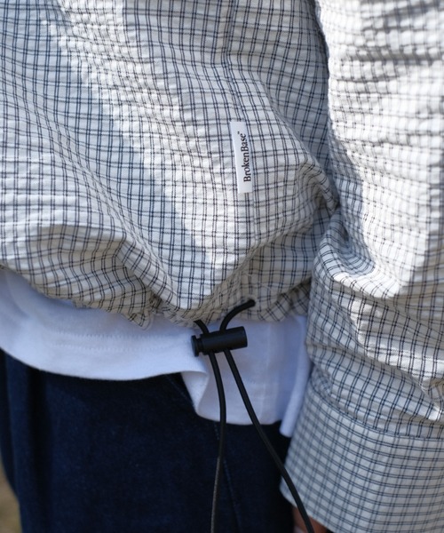 BROKEN BASE（ブロークンベース）の「ドローコードチェックシャツ（シャツ/ブラウス・メンズ・オフホワイト/ブラック系/アイボリー・SMALL/MEDIUM/LARGE）」の21枚目の写真